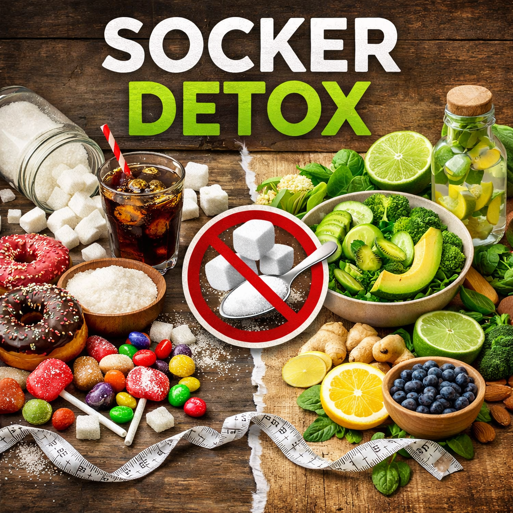 frukt och mat som innehåller socker